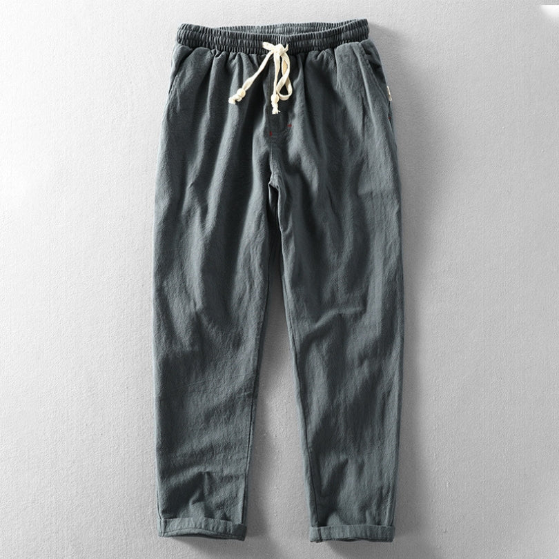 Men's Japan-Style Trousers Charcoal