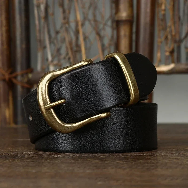 Premium Leather Belt for Men Onyx Black