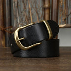 Premium Leather Belt for Men Onyx Black