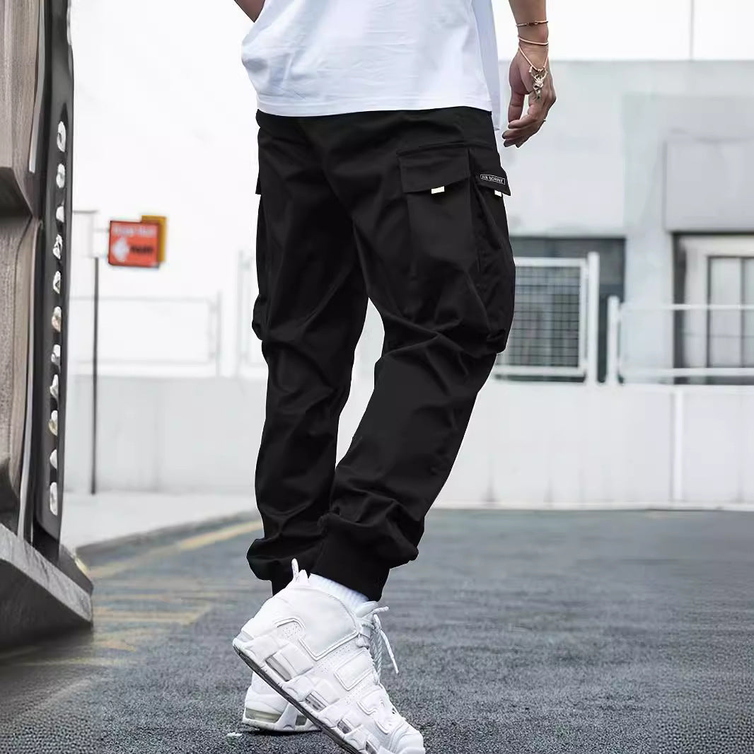 Men's Cargo Joggers with Multi-Pockets-MODAUTLET