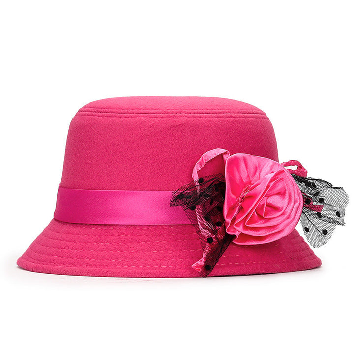 Chapéu Casual de Lã com Aba Larga para Mulher, Estiloso para o Dia a Dia