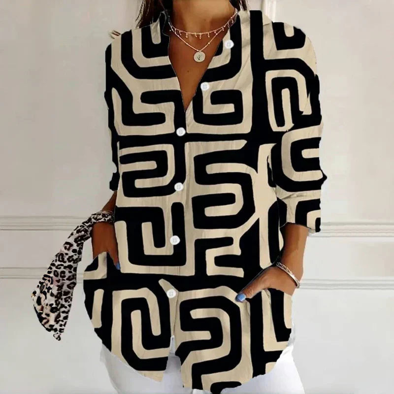 Women's Classic Vintage Blouse-MODAUTLET