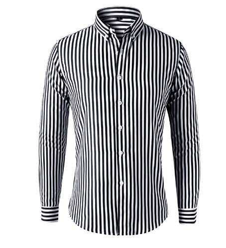 Rai | Striped Shirt Black