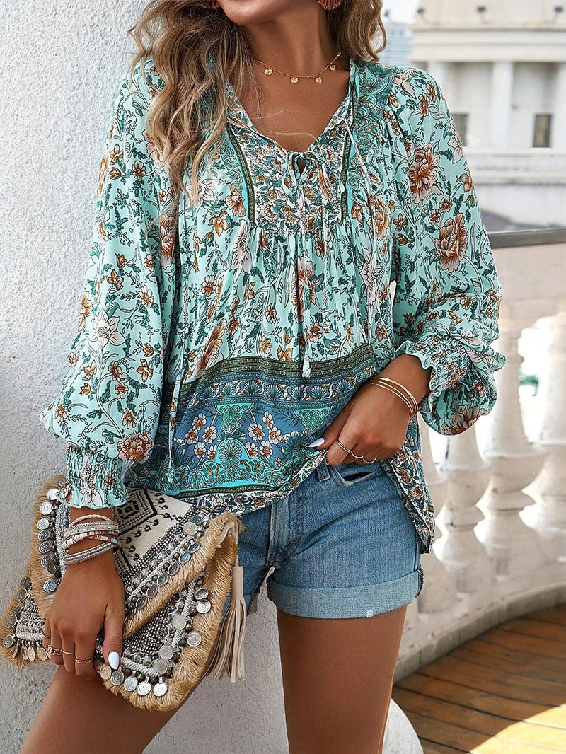 Women's Summer Floral Top - Stylish and Breezy Design