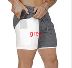 Pocket Compression Shorts With Pockets For Running Gray