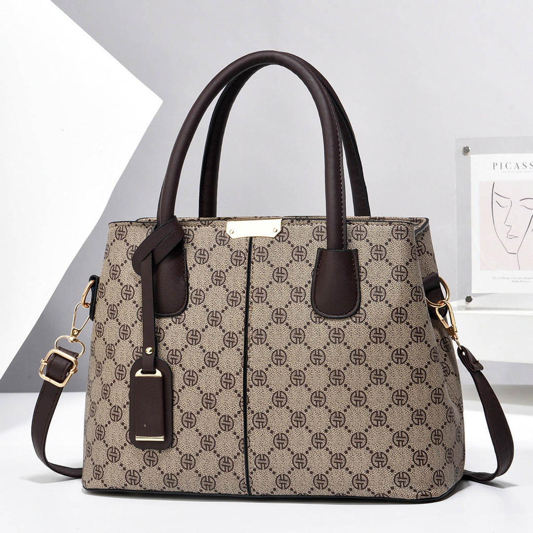 Women’s Large-Capacity PU Leather Tote & Crossbody Bag-MODAUTLET