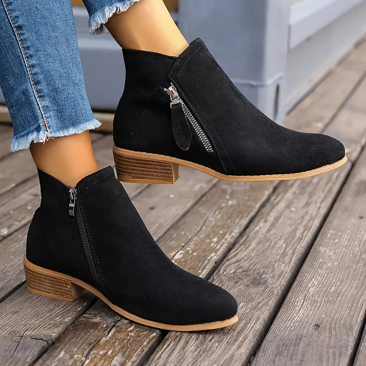 Women's Chic Side-Zip Boots-MODAUTLET