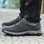 Men's Stylish Arch Support Breathable Walking Shoes Gray