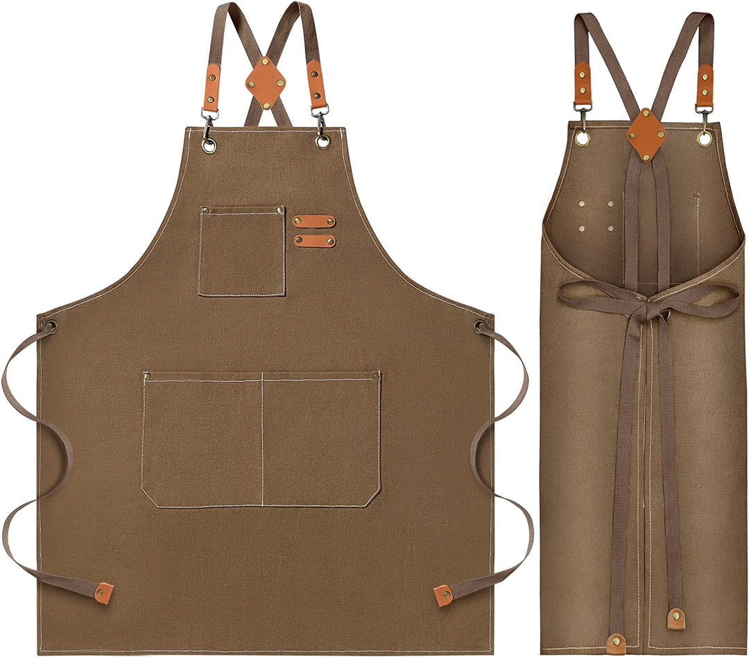 Men's Durable Stain-Resistant Canvas Work Apron