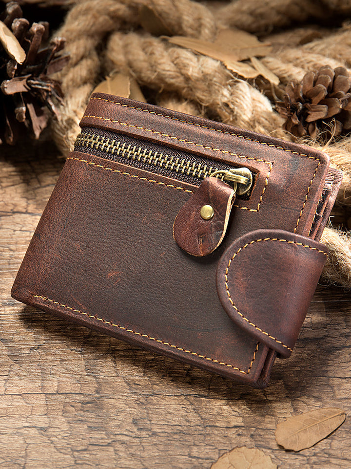 Men's Classic Leather Short Wallet