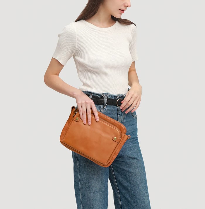Crossbody Leather Shoulder Bags-MODAUTLET