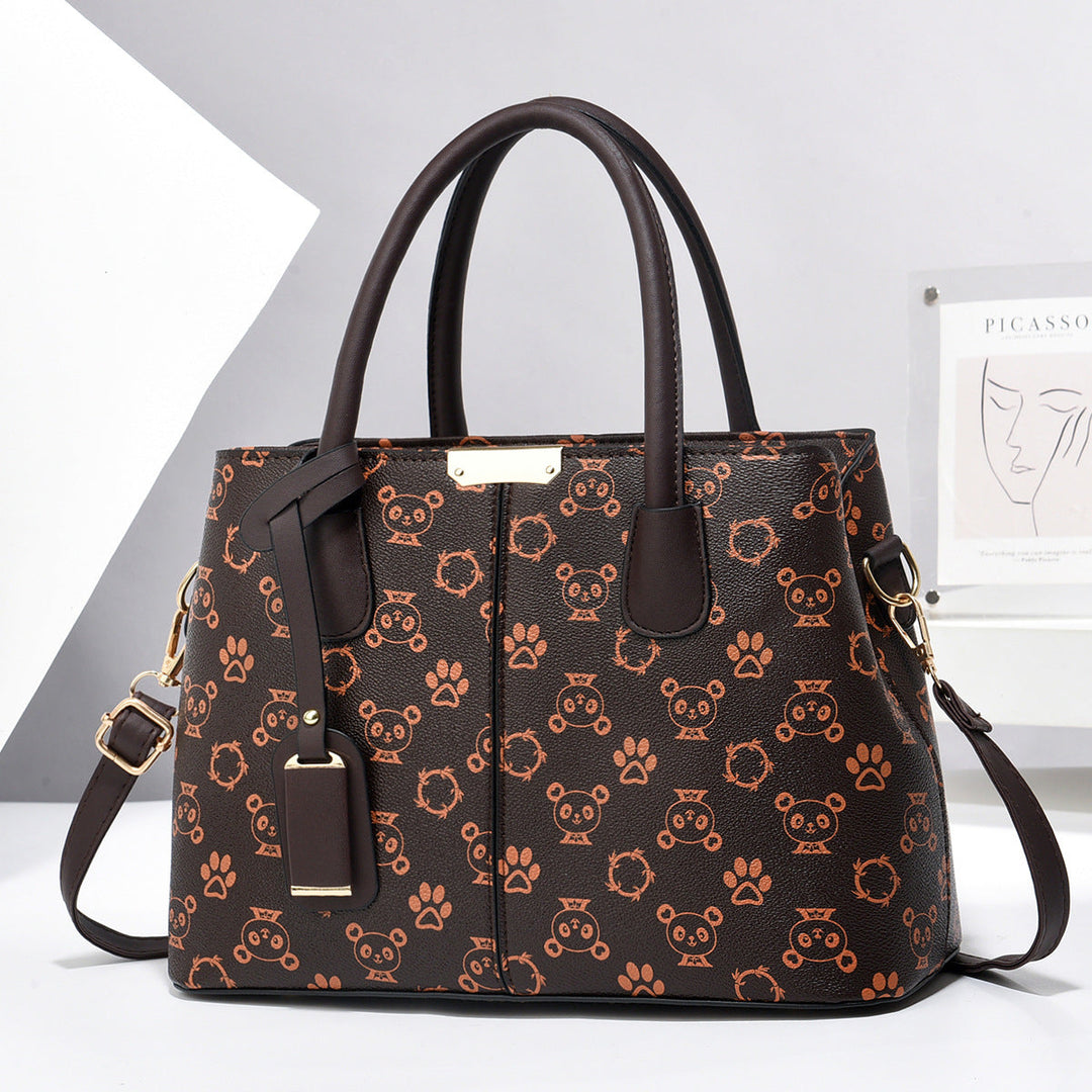 Women’s Large-Capacity PU Leather Tote & Crossbody Bag-MODAUTLET