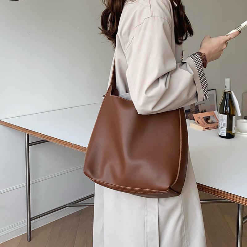 Minimalist PU Leather Bag For Women Everyday Essentials