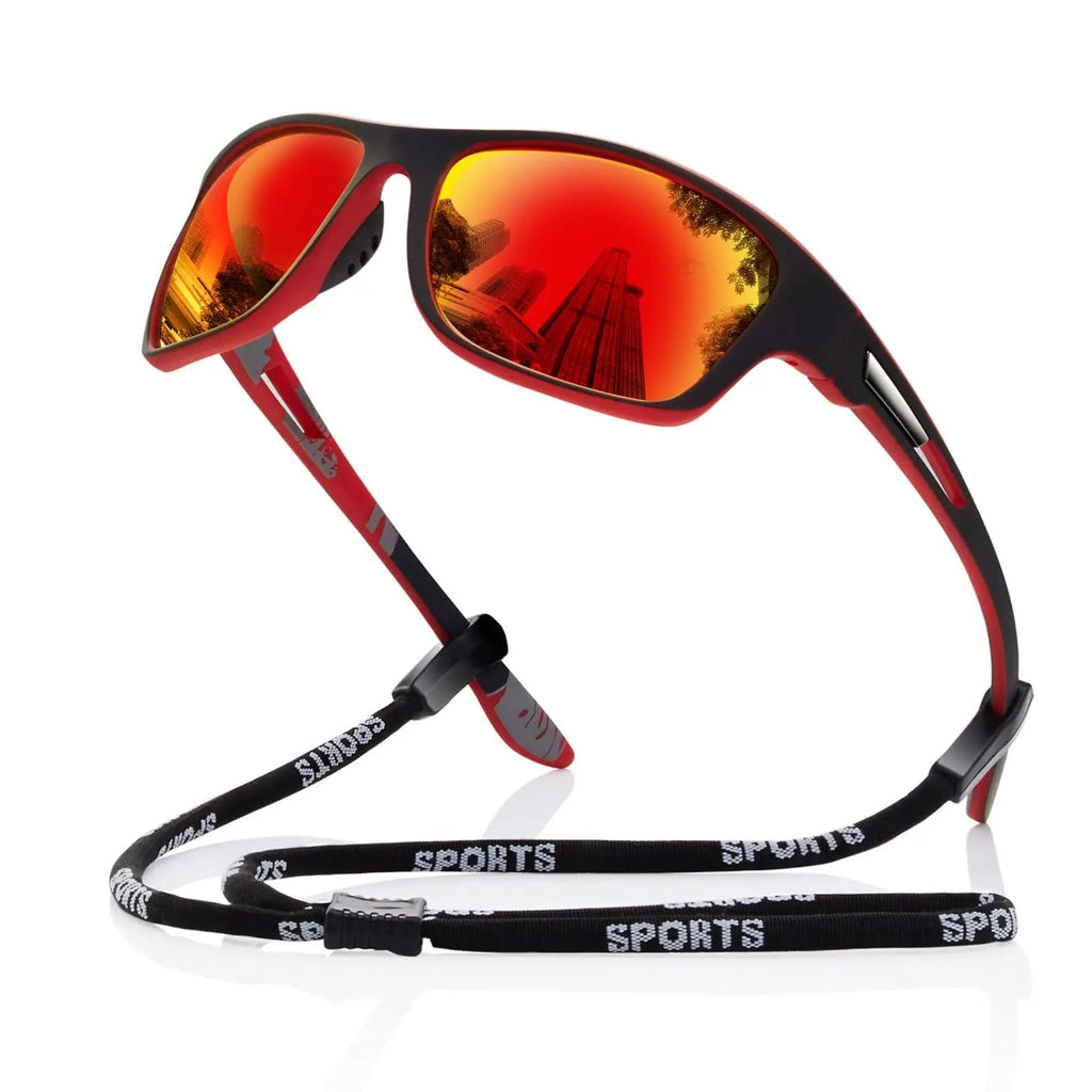 X-Sports Polarized Sports Sunglasses Fire Red