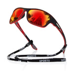 X-Sports Polarized Sports Sunglasses Fire Red