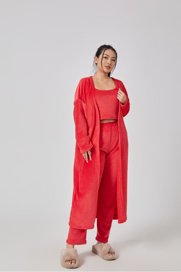 Cozy 3‑Piece Women's Lounge & Pajama Set-MODAUTLET