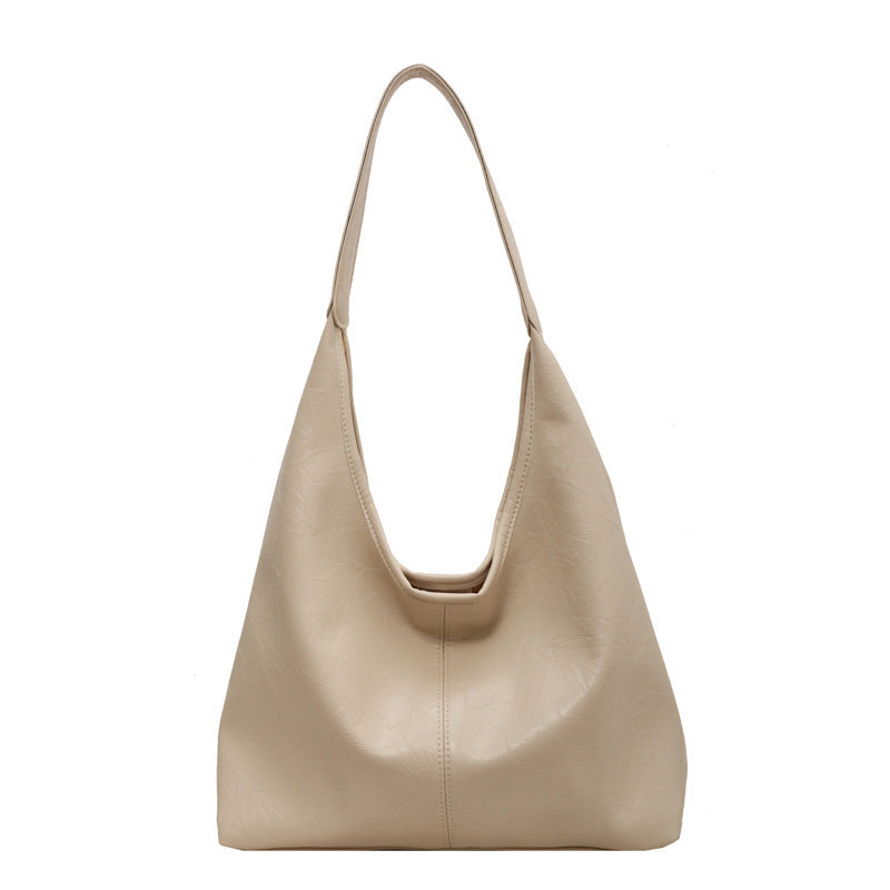 Fashionable Large Capacity Casual Tote Bag Beige