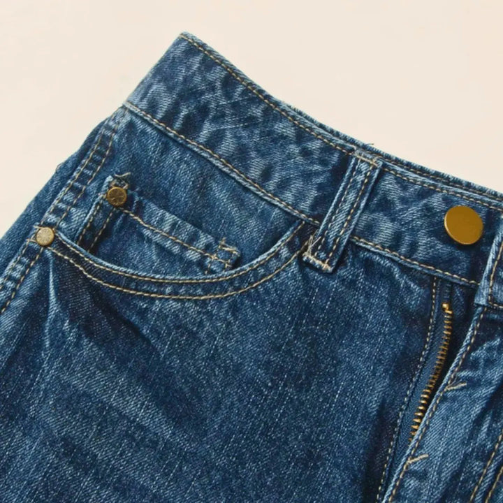Vintage Wash Jeans - Classic Style-MODAUTLET