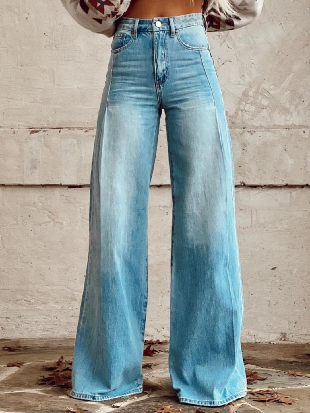 Women's Classic Fade Print Casual Wide Leg Pants-MODAUTLET