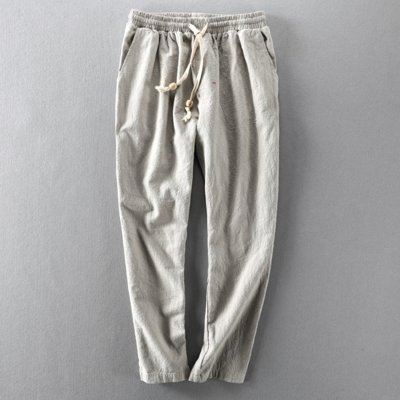 Men's Japan-Style Trousers Gray
