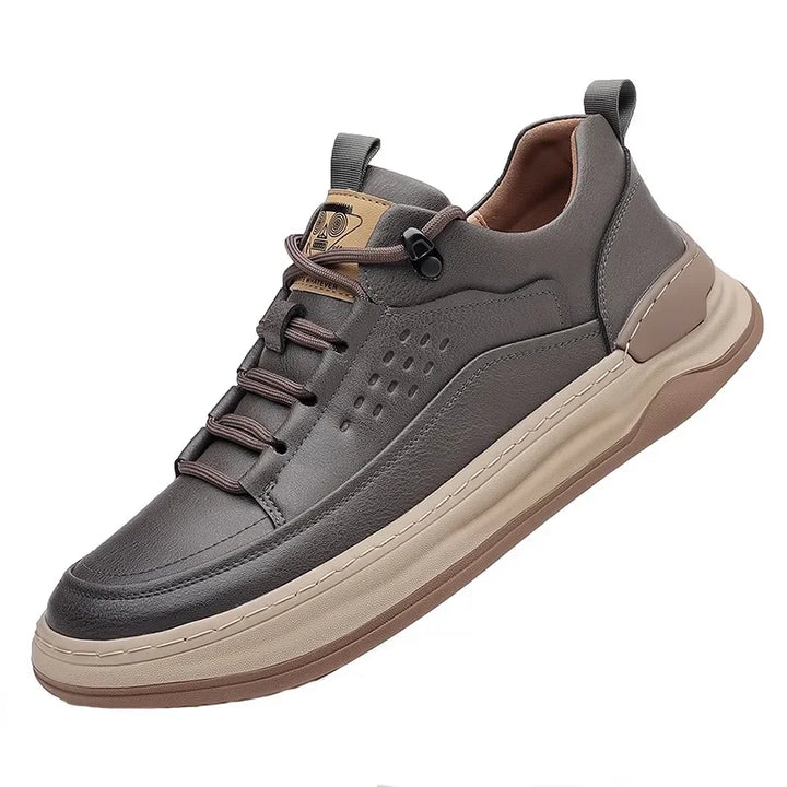 Men's Orthopedic Vegan Leather Sneakers-MODAUTLET