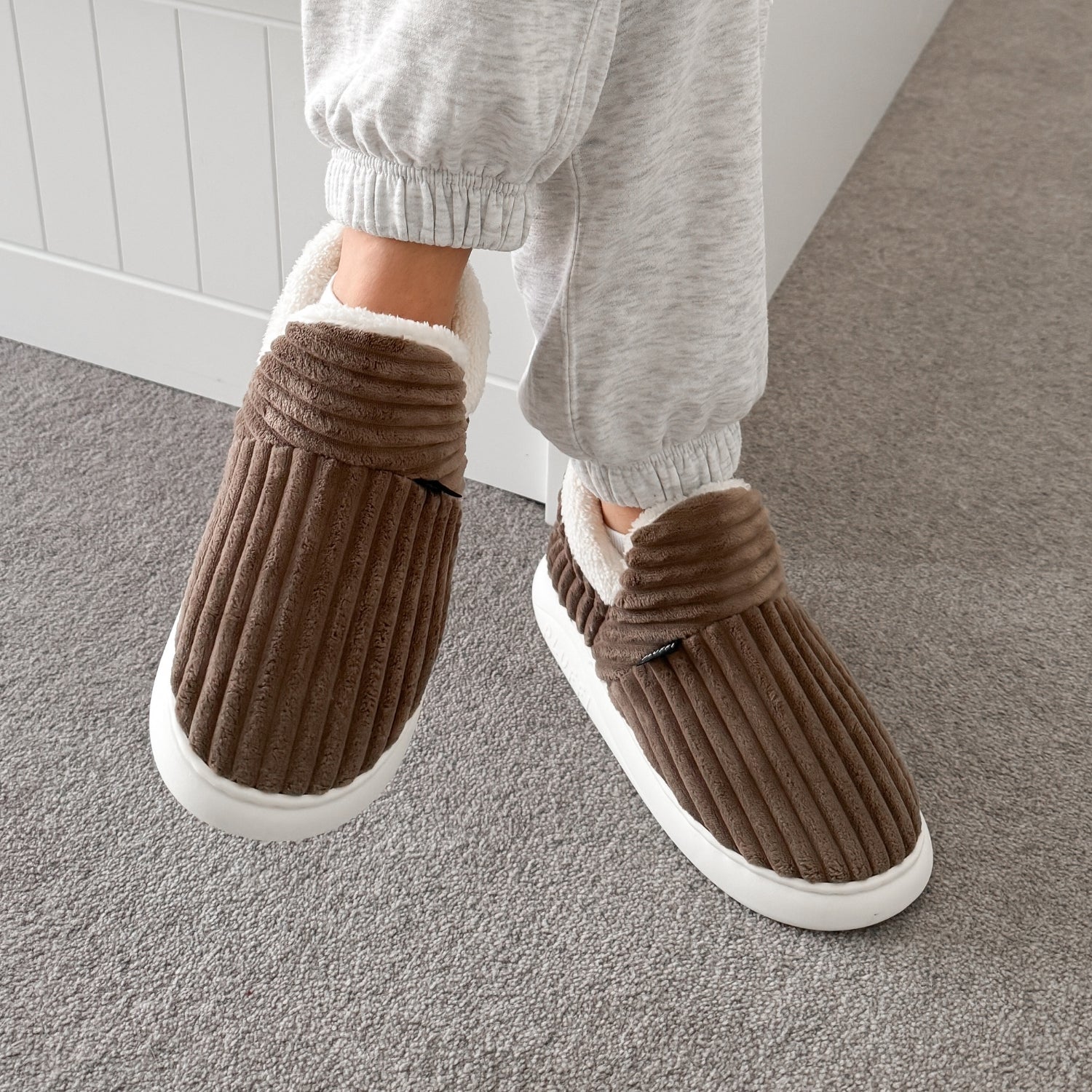 Women's Cozy Fuzzy Slippers - Original Comfort Footwear Brown