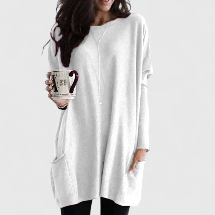 Women's Comfortable Oversized Top White
