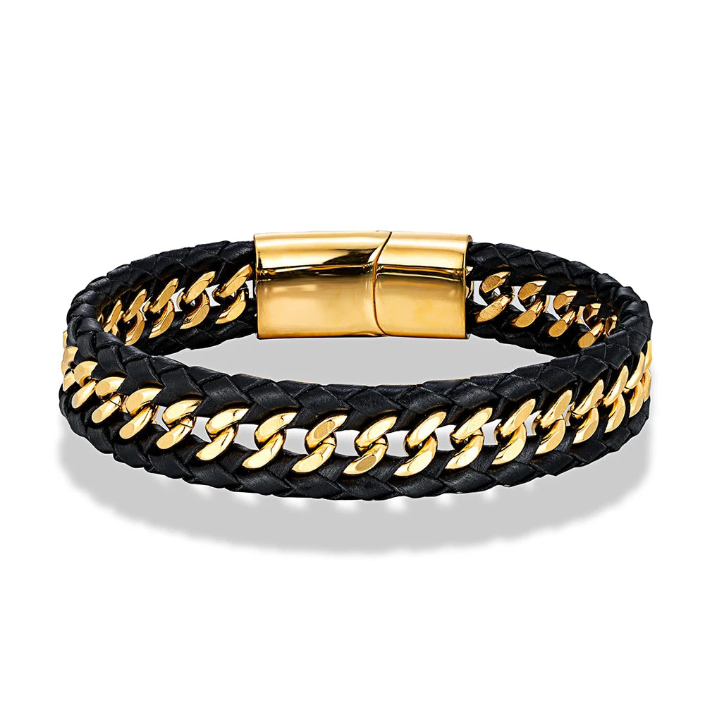 Dual-Layer Adjustable Bracelet Gold