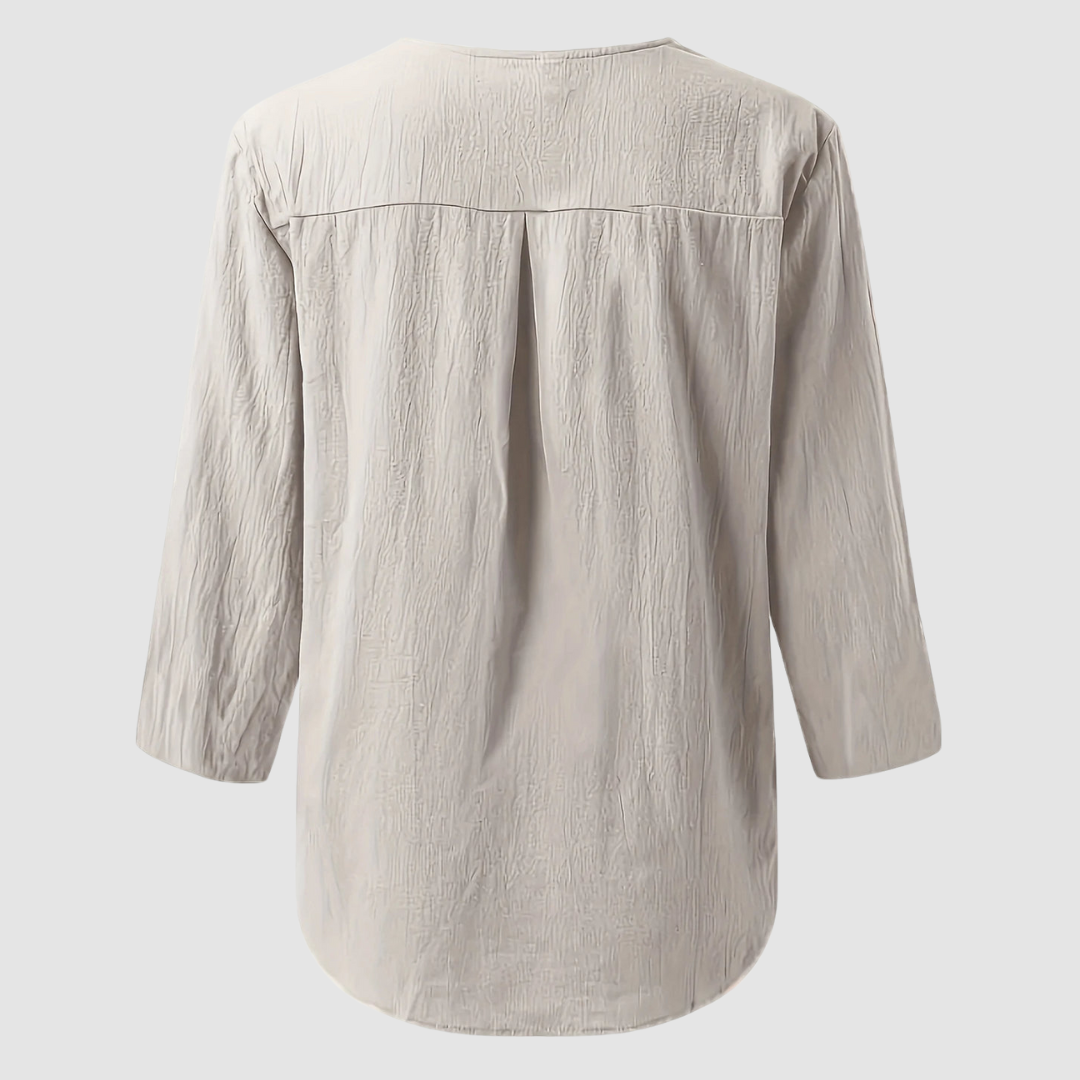 Women's Elegant Button Blouse-MODAUTLET