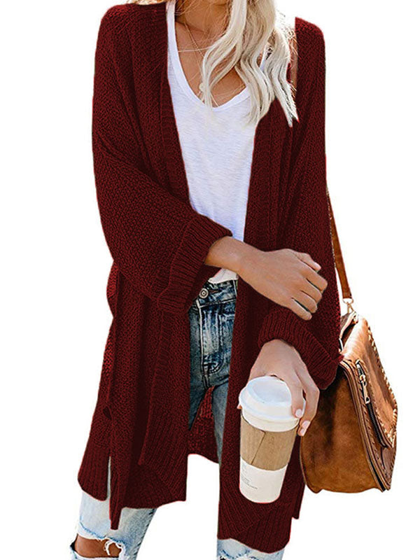 Women's Shawl Neckline Knit Cardigan
