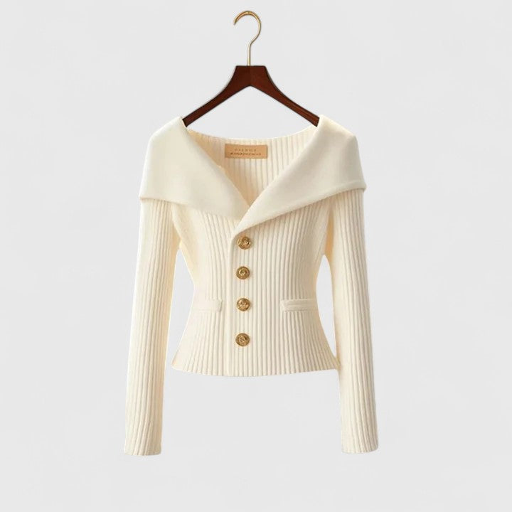 Vibrant Knit Cardigan for Stylish Comfort White