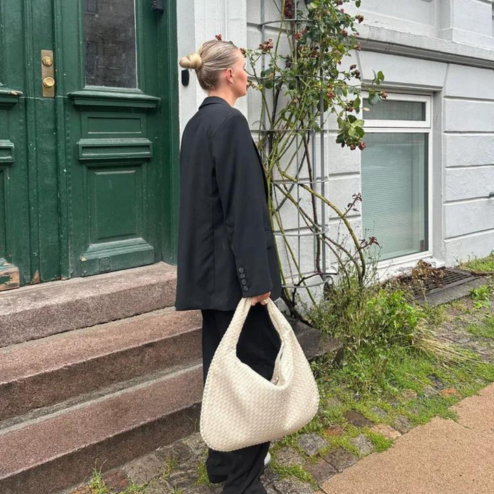 Chic Vegan Leather Hobo Bag-MODAUTLET