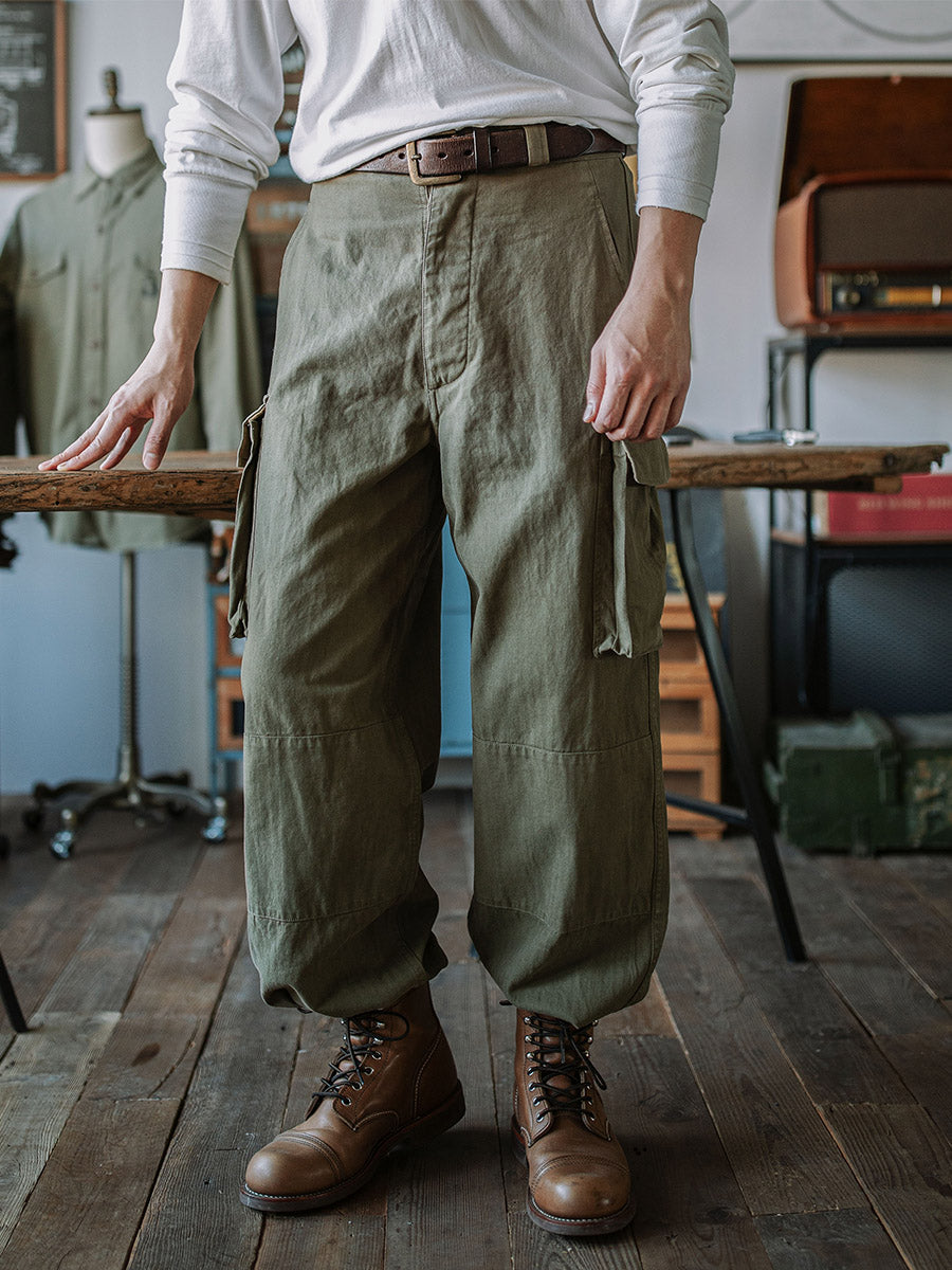 Men's French Army M-47 Herringbone Twill Trousers