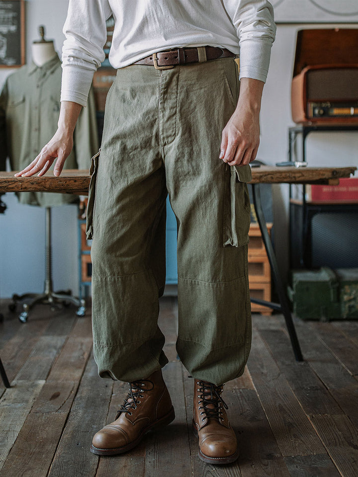 Men's French Army M-47 Herringbone Twill Trousers