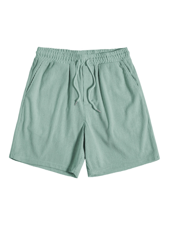 Conjunto de Camisa y Pantalones Cortos de Verano para Hombre - Atuendo Elegante de Dos Piezas