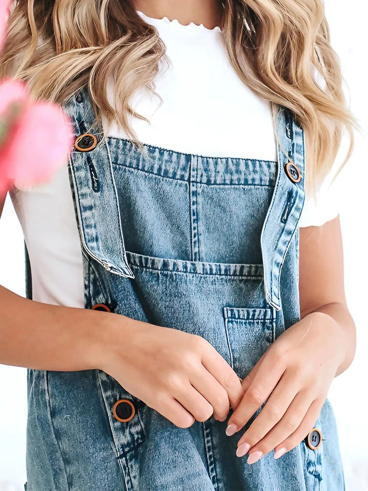 Riley | Løse, slitte denim-smekker for kvinner