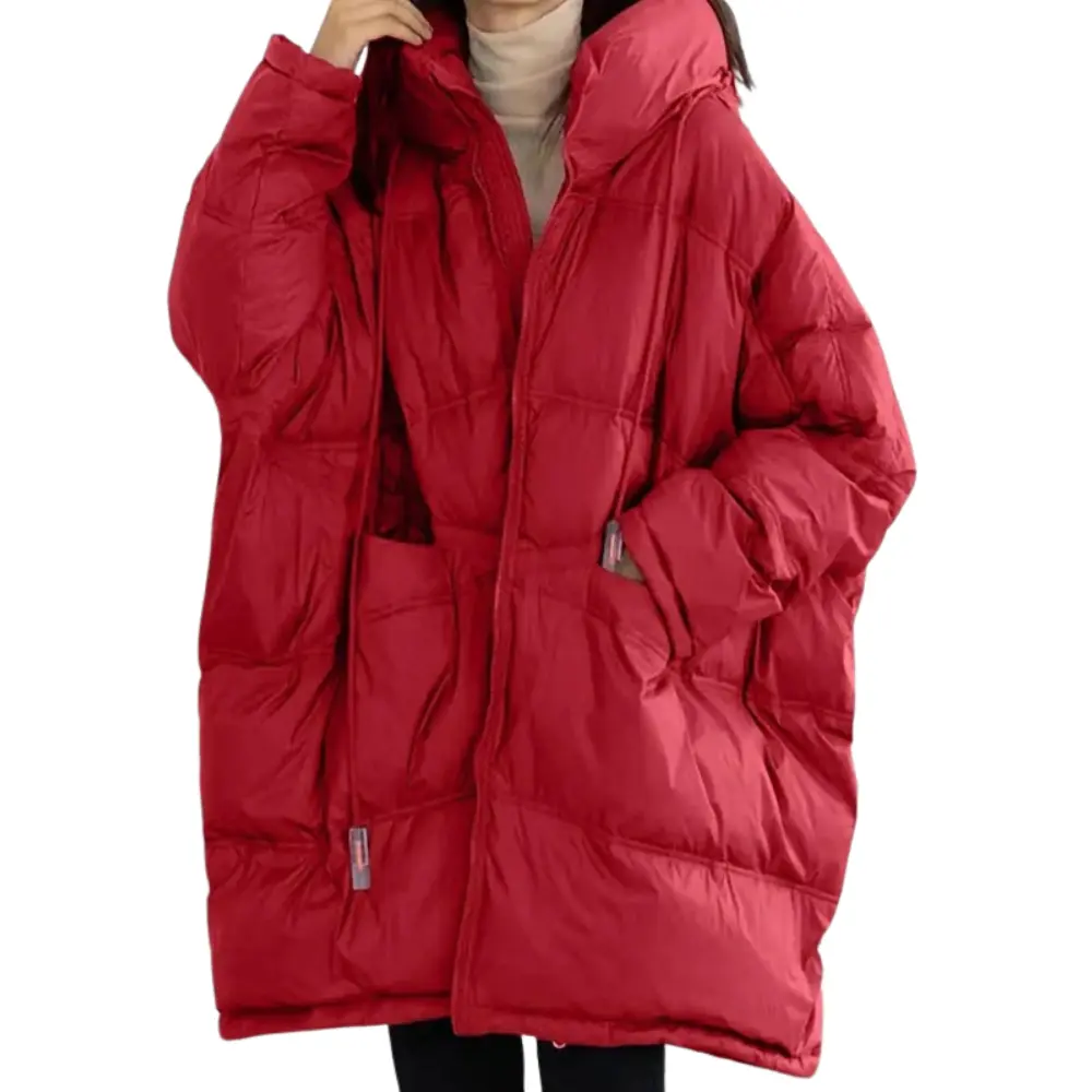 Loose Women’s Padded Jacket - Stylish & Comfortable Red S