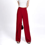 Paloma Wide-Leg Pants - Stylish and Comfortable Carmine Charm