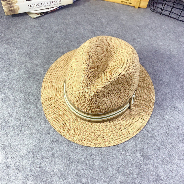 Korean Kids' Straw Hats, Sun Hats for Girls, Baby Sun Protection Hats
