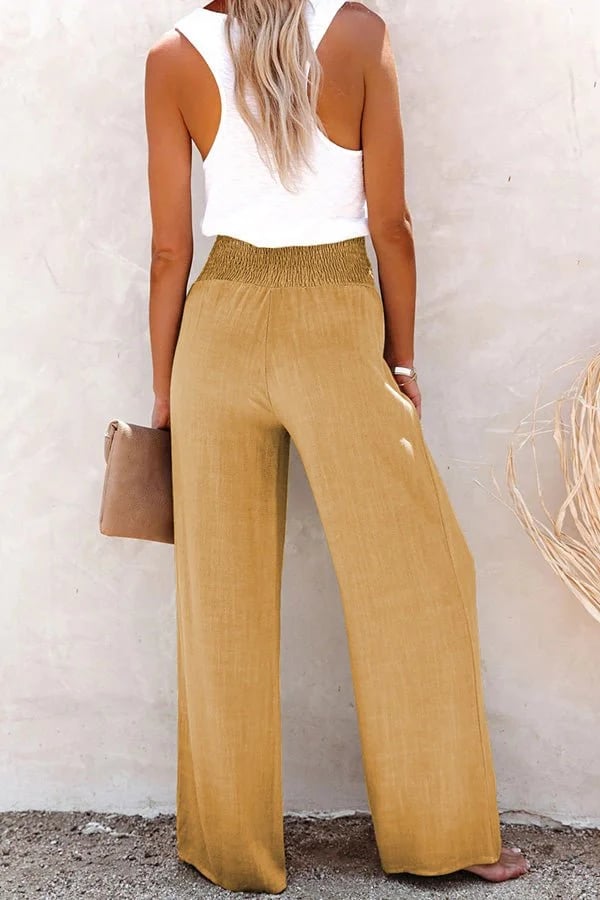 Women's Comfortable High-Waisted Trousers-MODAUTLET
