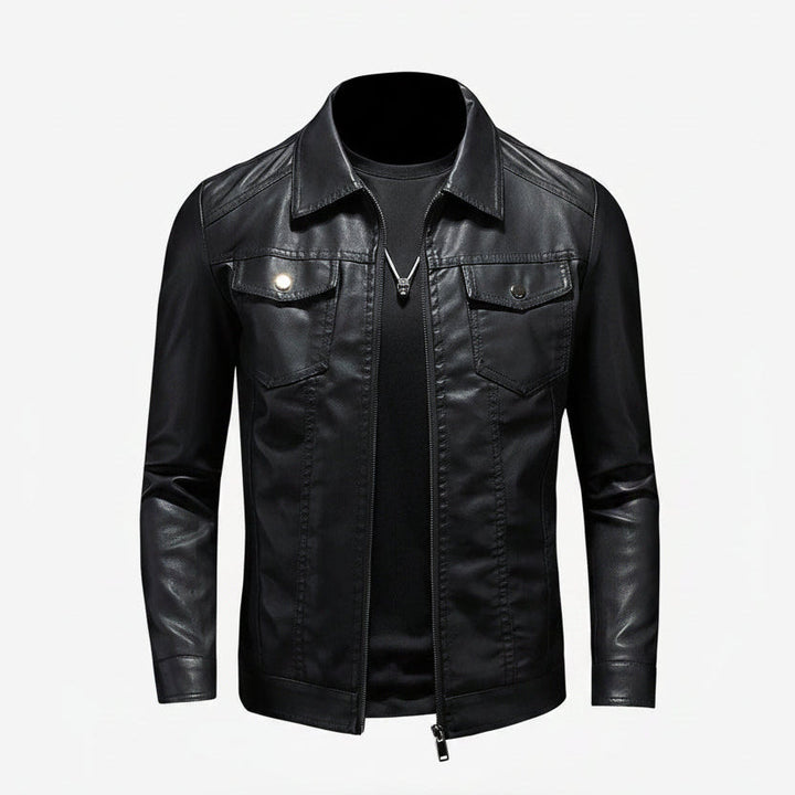 Men's Vintage Leather Jacket - Durable, Comfortable, Stylish Everyday Wear