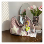 Large Capacity Versatile Crossbody Bag Purple With pendant