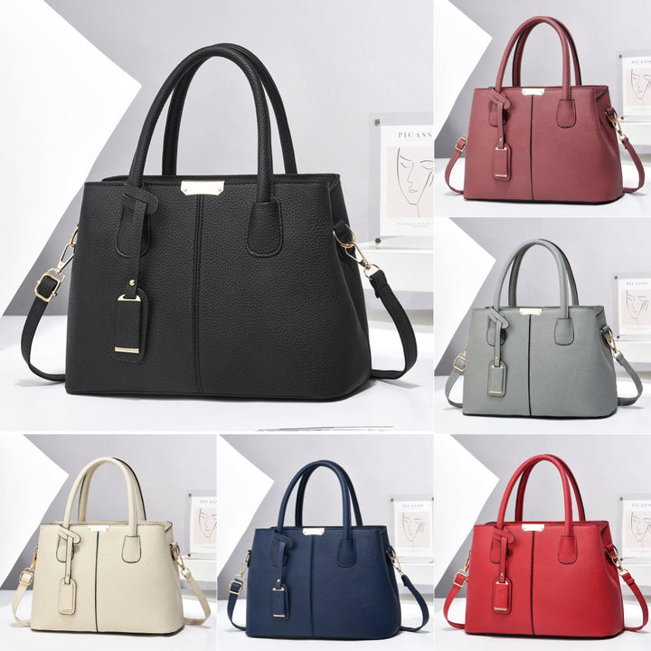 Women’s Large-Capacity PU Leather Tote & Crossbody Bag-MODAUTLET
