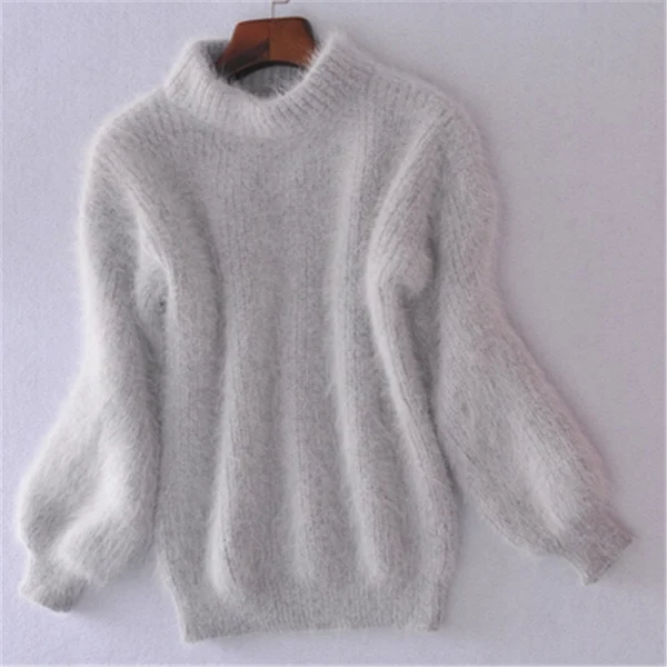Womens' Soft Elegant Sweater Gray One size