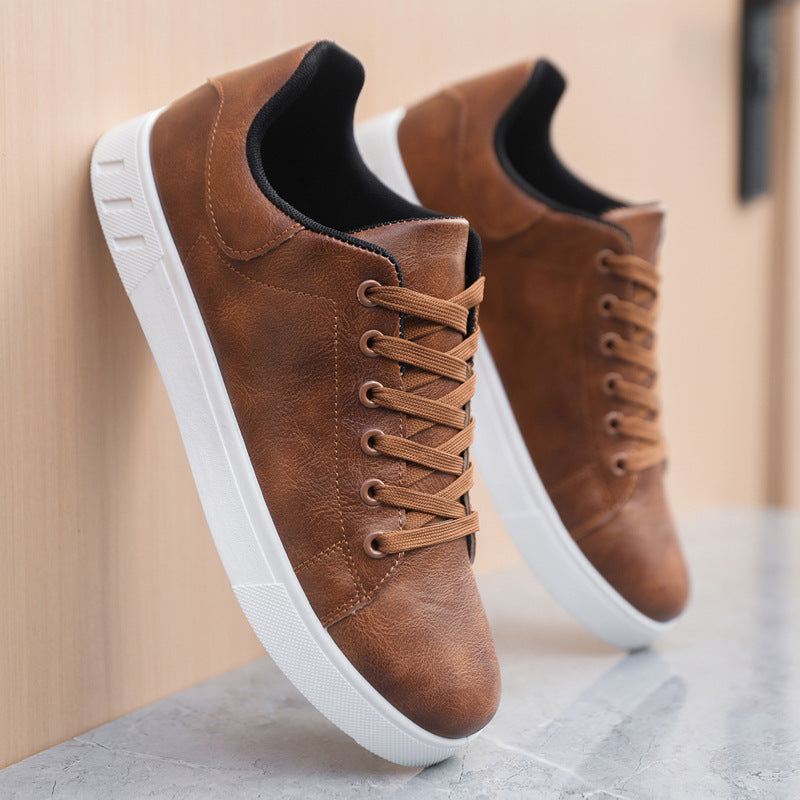 Men's Casual Lace-Up Flat Shoes-MODAUTLET
