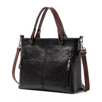 Elegant Leather Shoulder Bag Durable Everyday Companion