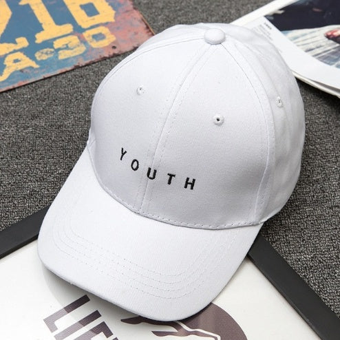 Boné de basebol unissexo com estampa sólida e letras para homens e mulheres, chapéu snapback