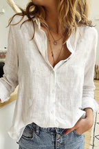 Women's Breezy Casual Blouse White