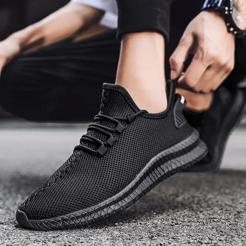 Men's Breathable Flyknit Orthopedic Shoes-MODAUTLET