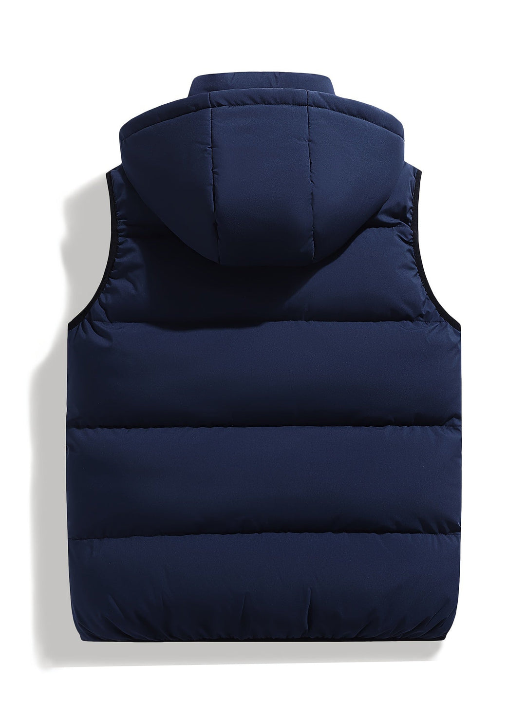 Colete acolchoado com capuz para homem